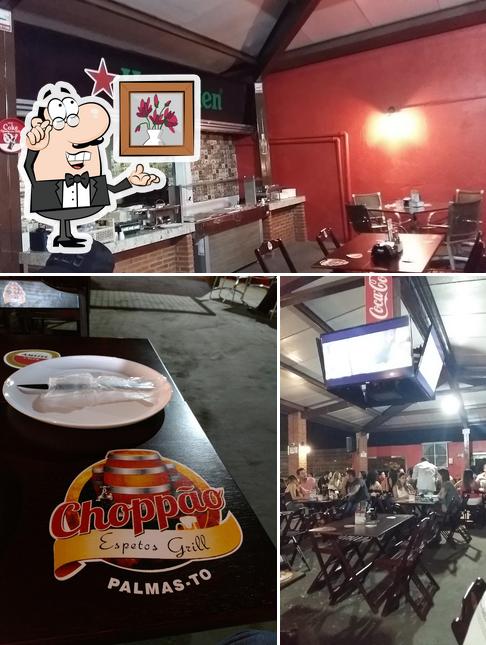 O interior do choppao espetos grill