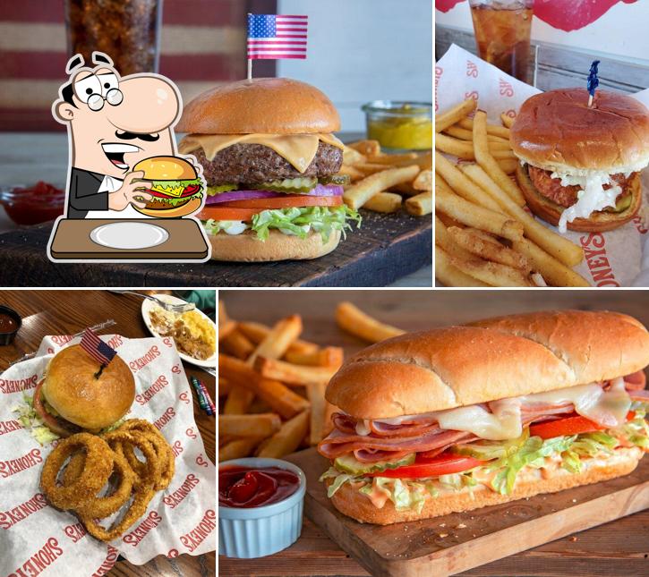 Try out a burger at Shoney's