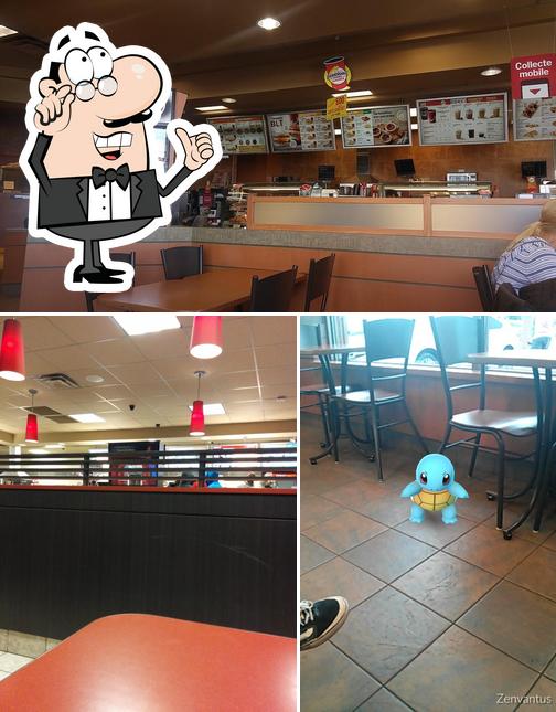 L'intérieur de Tim Hortons