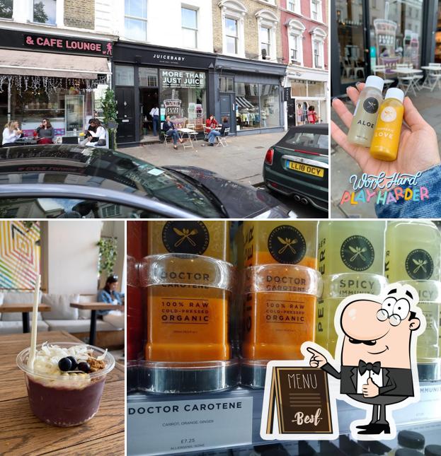 Juicebaby, 181 Westbourne Grove in London Restaurant menu and reviews