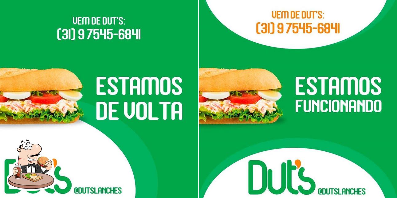 Peça um hambúrguer no Dut's Lanches