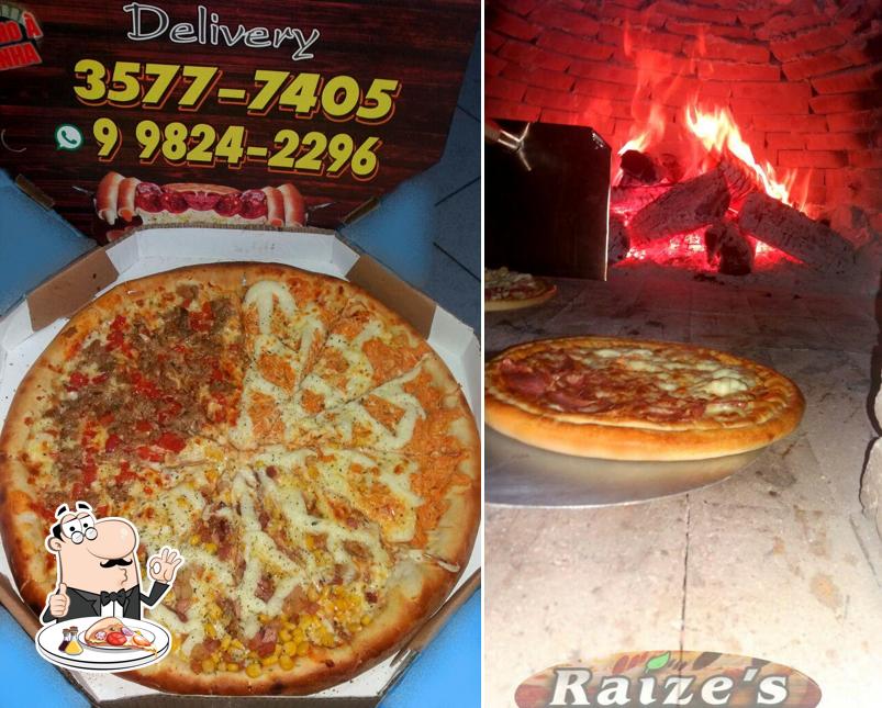 Consiga pizza no Raízes Pizzaria Delivery Disk Pizza