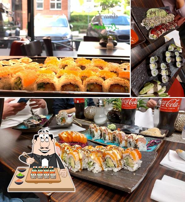 Pide uno de sus diferentes tipos de sushi