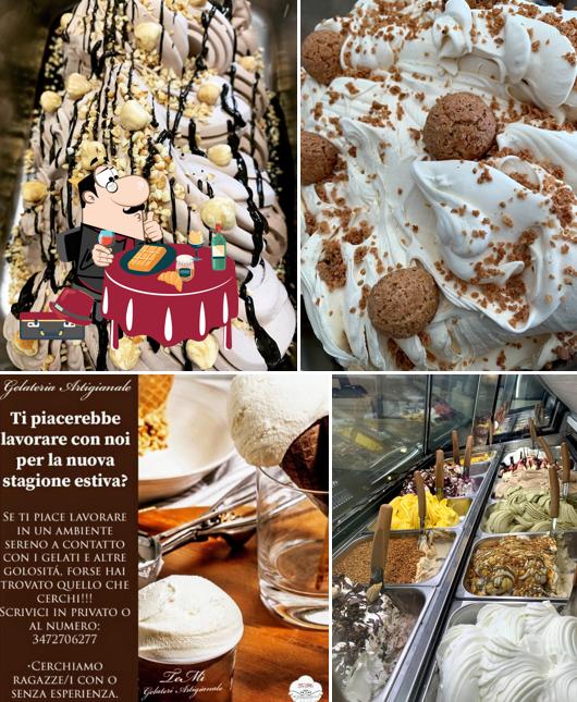 TeMí Gelateria Artigianale sert une sélection de plats sucrés