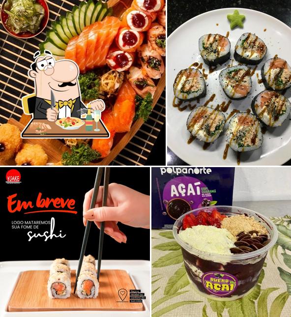 Comida em sushi delivery