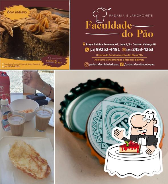 PADARIA E LANCHONETE FACULDADE DO PÃO oferece uma gama de pratos doces