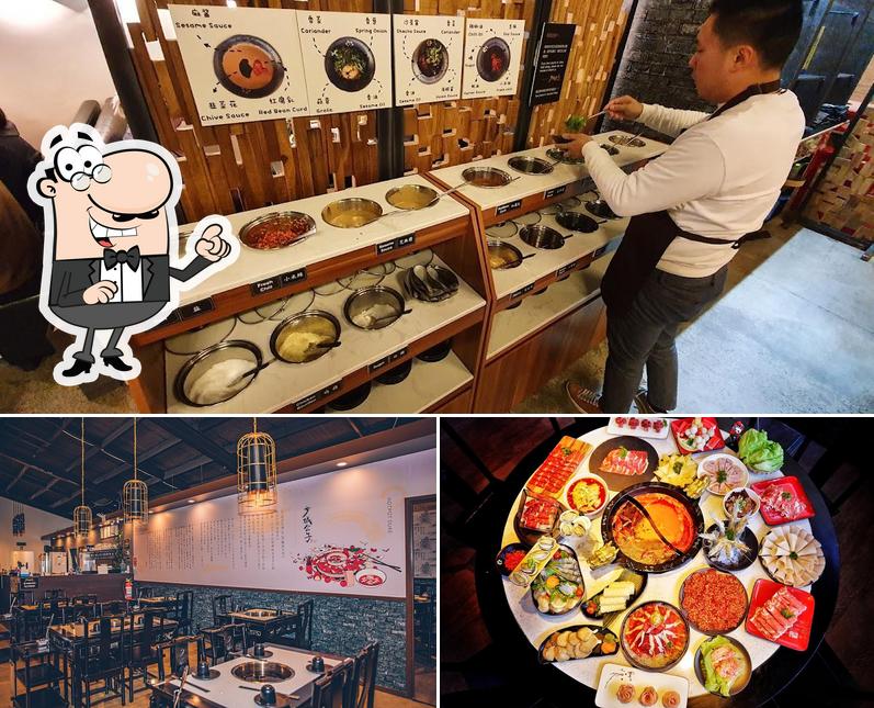 This is the image showing interior and food at 少城公子火锅 Hotpot Duke