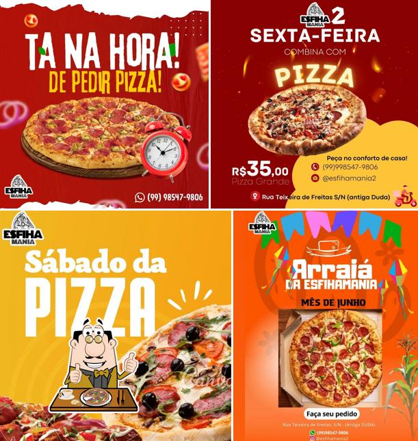 Peça pizza no Esfihamania