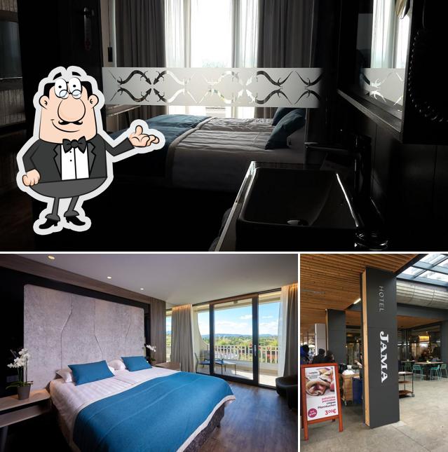 Gli interni di Hotel Jama