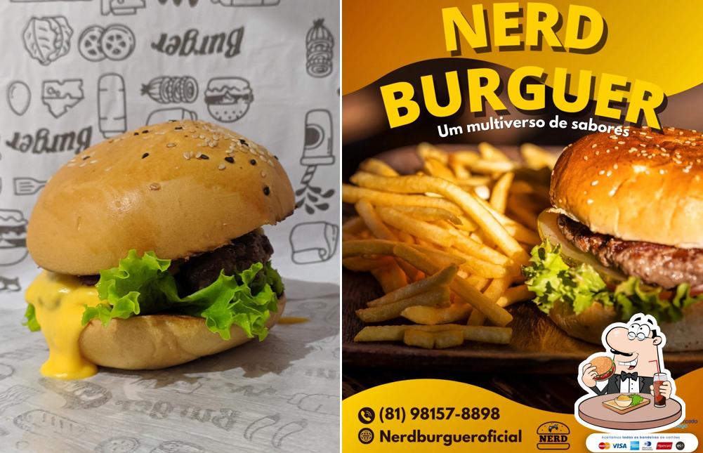 Hambúrguer em Nerd Burguer