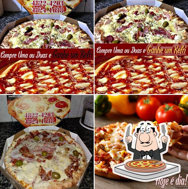 Peça diversos variedades de pizza