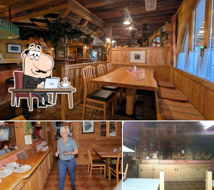 Installez-vous à l'une des tables de Restaurant-Bar ‘s Fassl