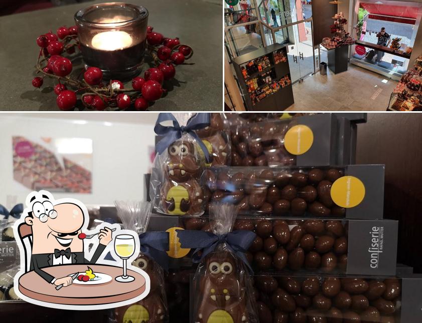 Parmi les diverses choses de la nourriture et la intérieur, une personne peut trouver sur Confiserie Rafael Mutter