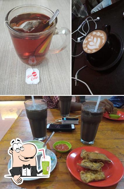 Enjoy a drink at Kopi Akhir Zaman