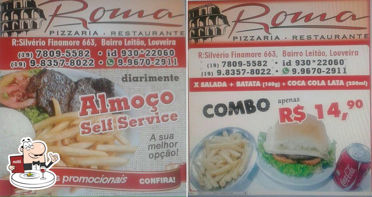 Comida em ROMA Restaurante E Pizzaria