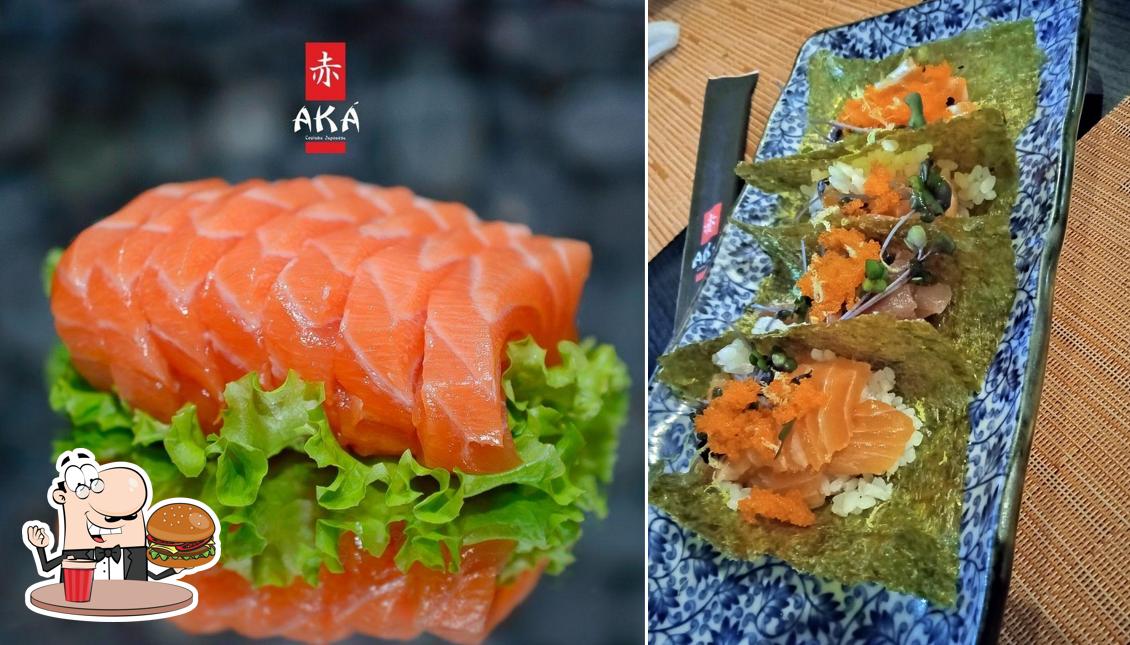 Experimente um hambúrguer no Aka Cozinha Japonesa