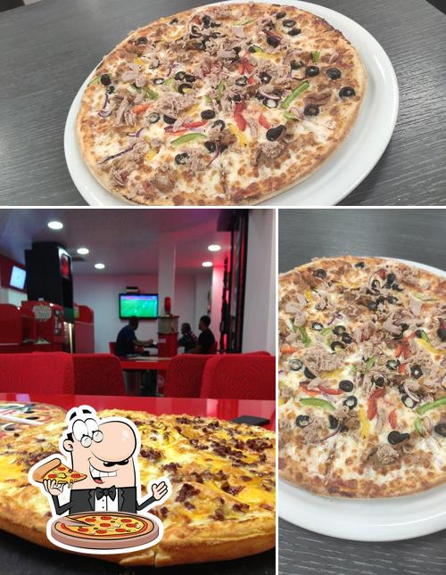 Choisissez des pizzas à Pizza Time Alforville