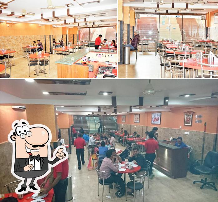 The interior of Khushi Family Restaurant