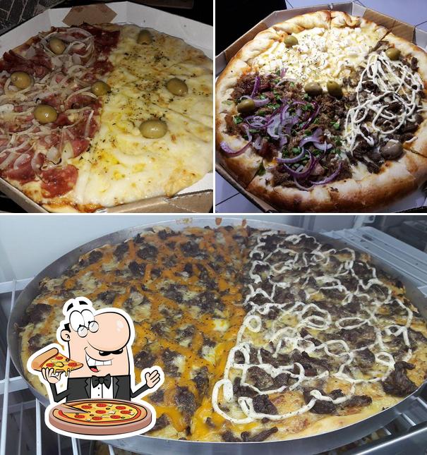 Peça diversos tipos de pizza