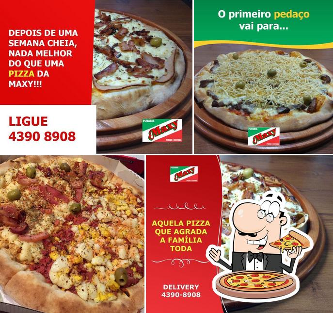 Peça diversos variedades de pizza