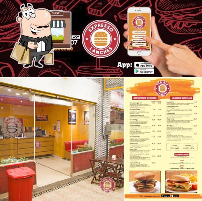 O exterior do Expresso Lanches