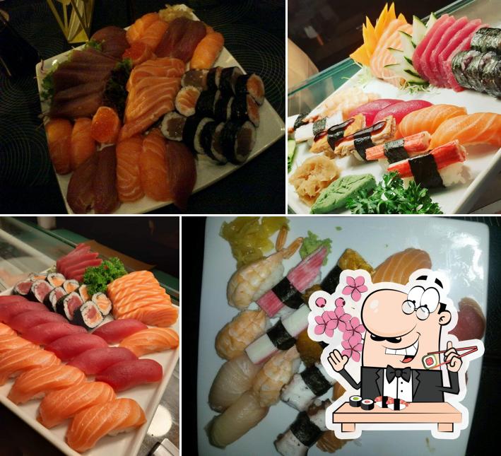 Peça diversas opções de sushi