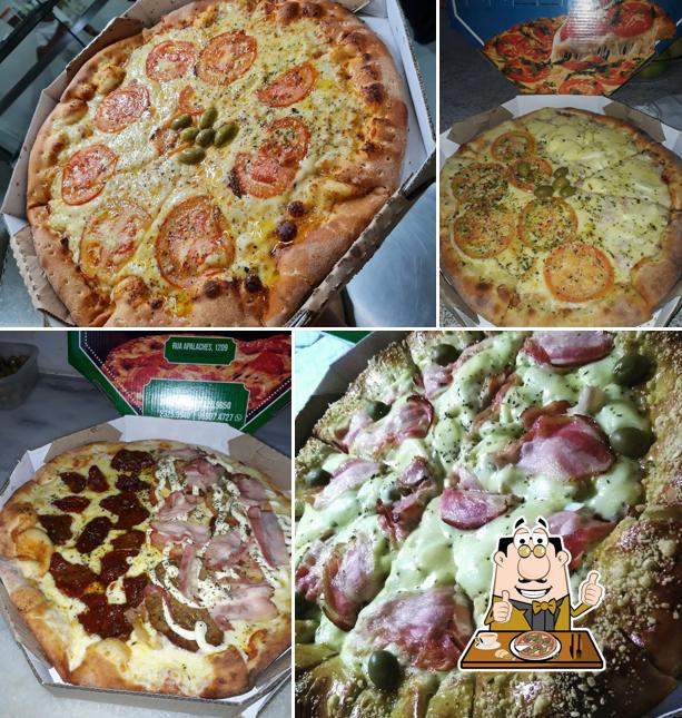 Peça diversos estilos de pizza