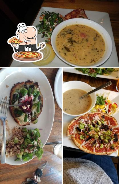 Try out pizza at SAME Café