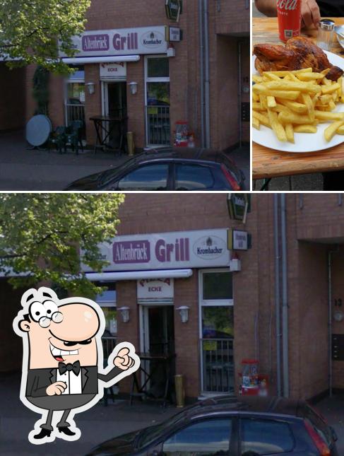 Parmi les diverses choses de la extérieur et la nourriture, une personne peut trouver sur Altenbrück-Grill