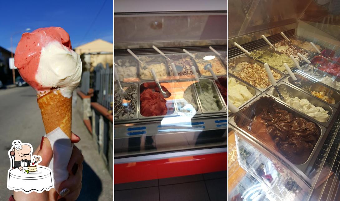 gelateria capo nord sert une variété de plats sucrés