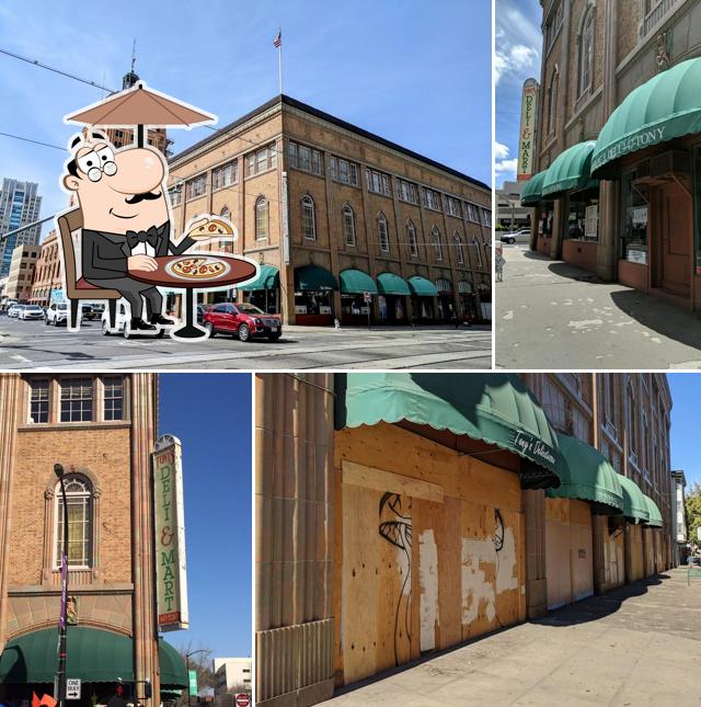 The exterior of Tony's Delicatessen & Catering