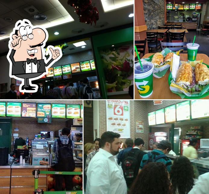 O interior do Subway