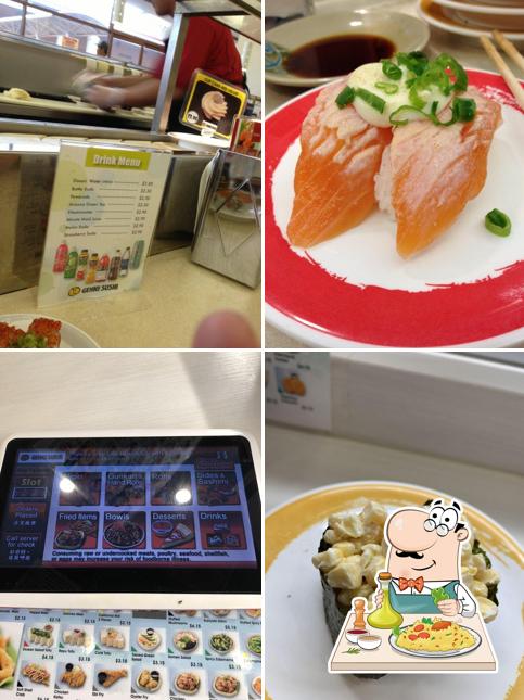 Meals at Genki Sushi