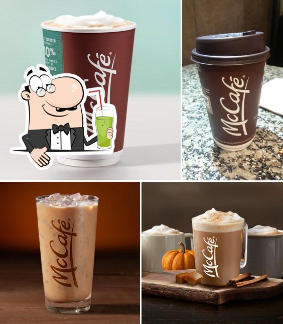 Enjoy a beverage at McDonald's