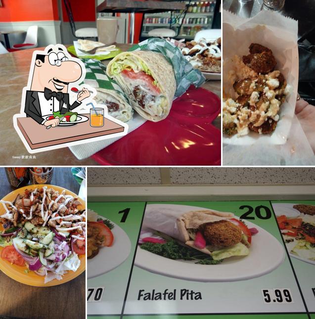 Food at Taza Falafel House