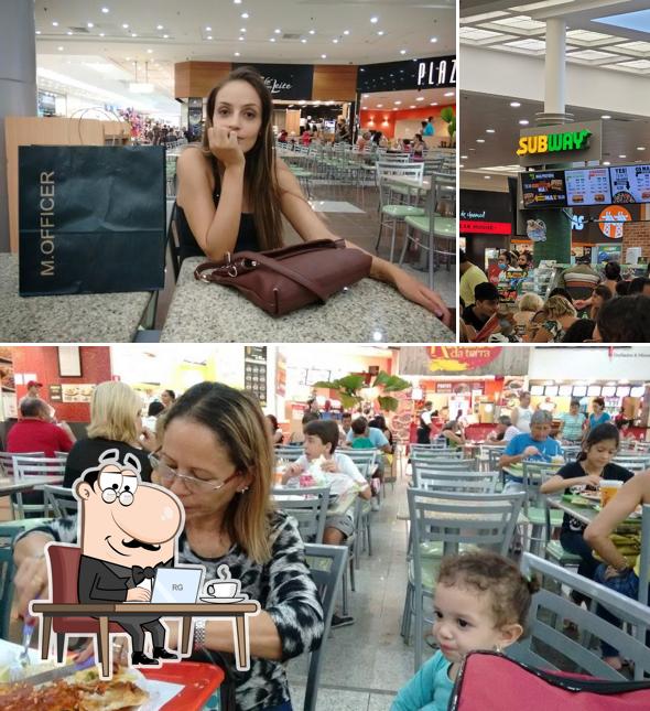 O interior do Subway