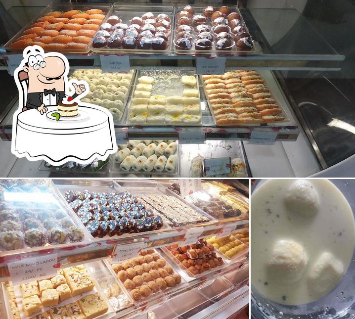 New Gangour Sweets And Restaurant provides a selection of desserts