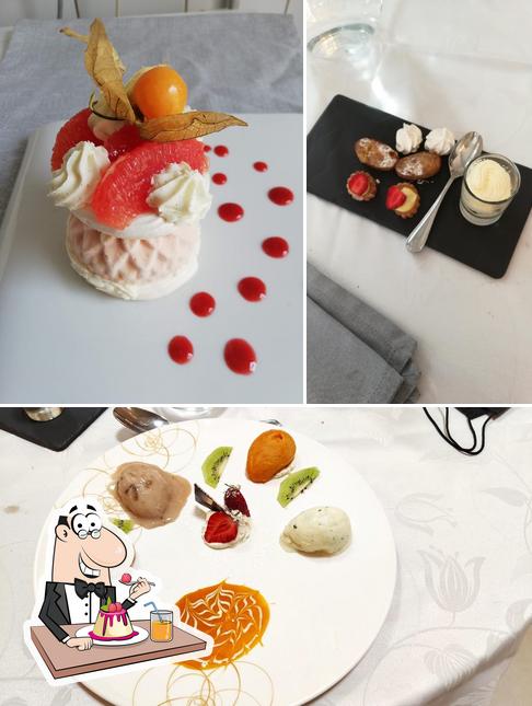 Restaurant La Renardière sert une sélection de desserts