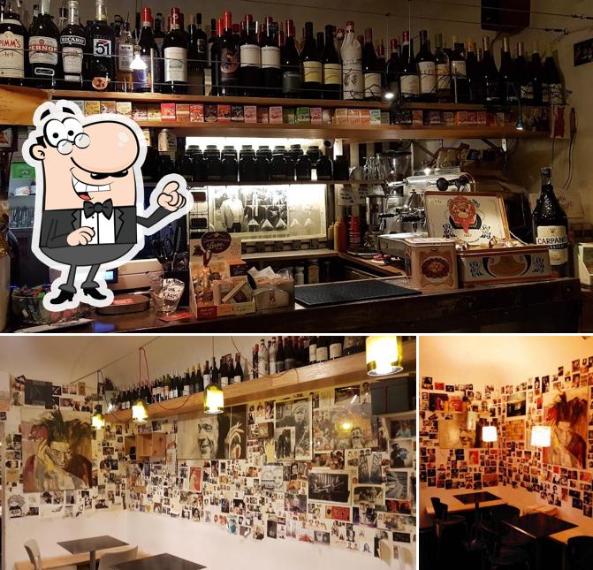Gli interni di Basquiat Cafè