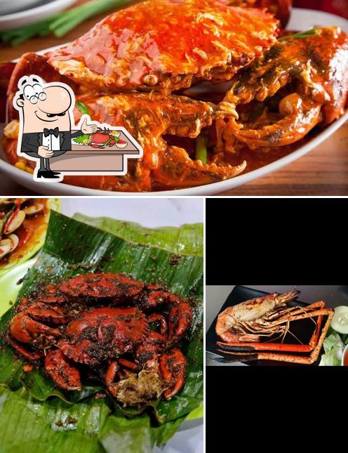 Prueba marisco en RKC Seafood / Rumah Kepiting Cumi Bjbj