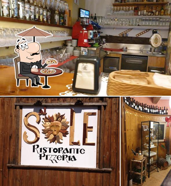 Tra le varie cose da Al Sole si possono trovare la esterno e vino
