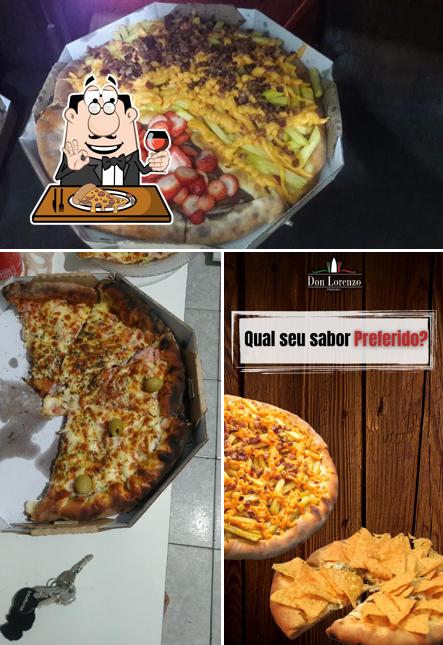 Experimente pizza no Pizzaria Don Lorenzo