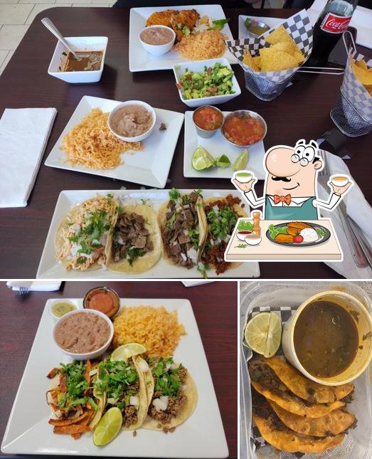 Food at El Patron Mexican Grill