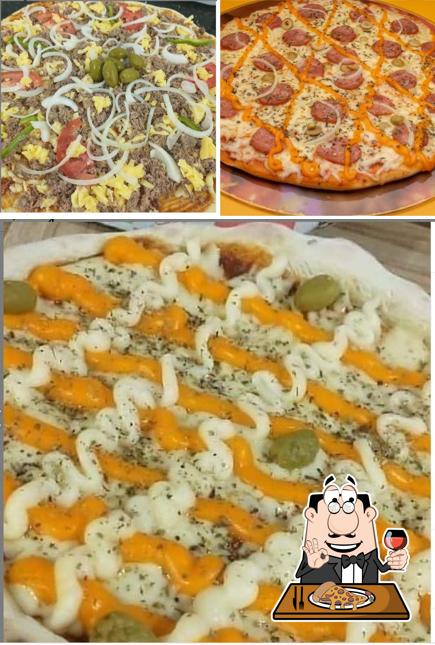 Escolha diferentes tipos de pizza