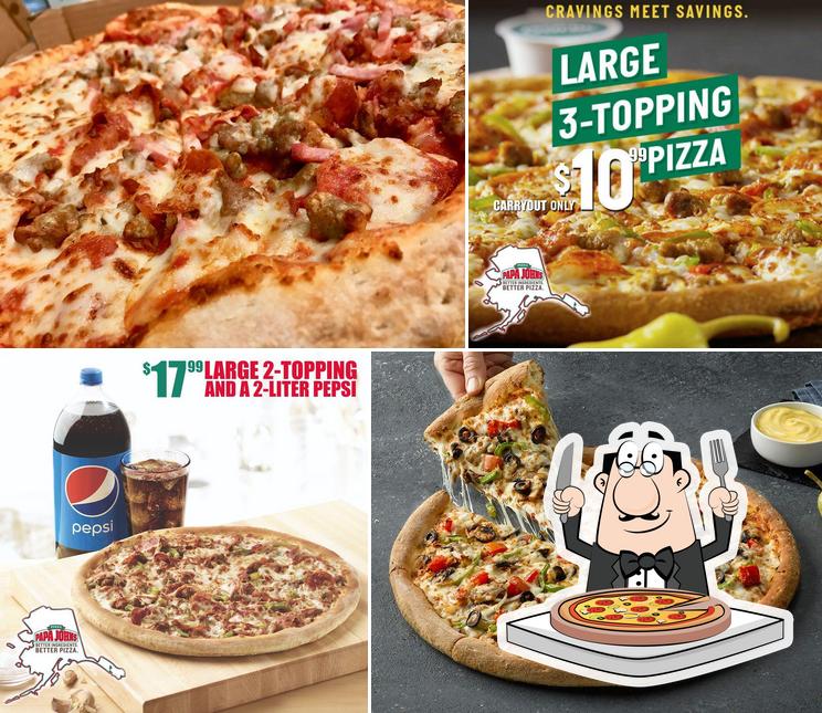 Papa John S Pizza 3338 In Eielson Air Force Base Restaurant Menu And Reviews