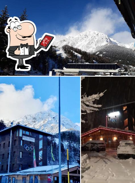 Gli esterni di Chalet Casa Cesana