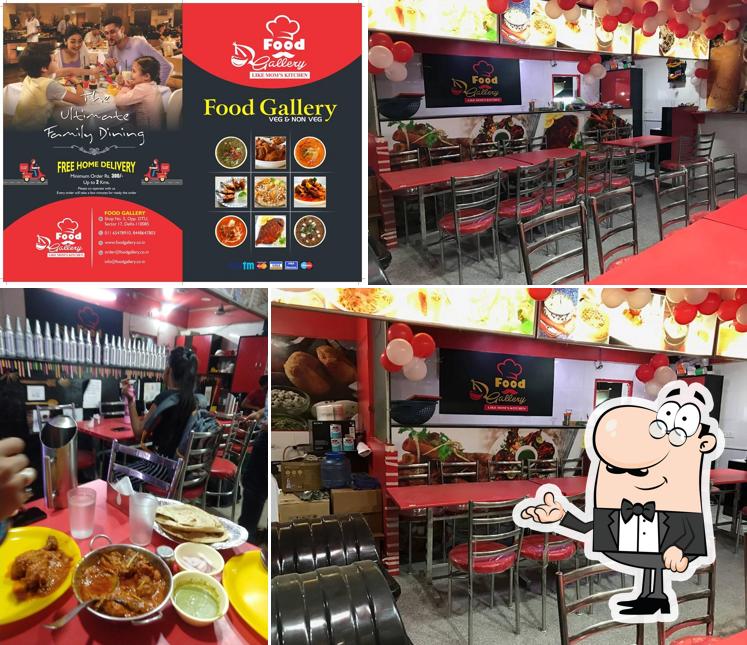 The interior of The Food Gallery