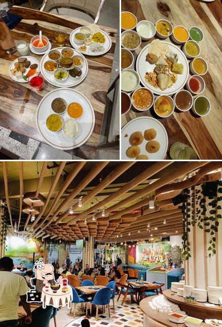 Among various things one can find food and interior at Madhuban Pure Veg Buffet Restaurant