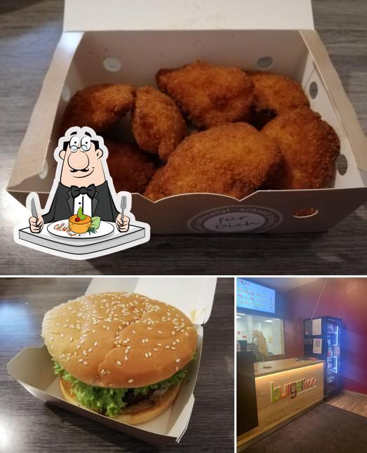L’image de la nourriture et intérieur de burgerme Celle’s