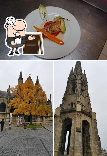 Jetez un coup d’oeil à la photo représentant la extérieur et nourriture concernant Bar Saint Michel